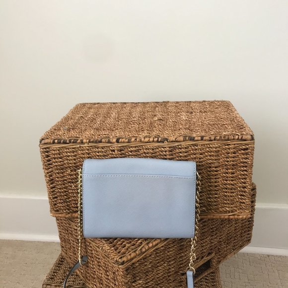 Michael Kors Daniela Large Saffiano Leather Crossbody Bag | Sky Blue - Picture 9 of 9